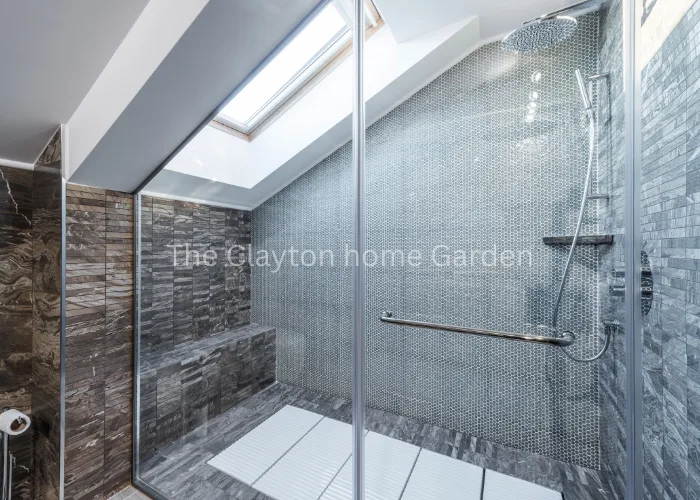 Walk-In Shower Style with Skylight