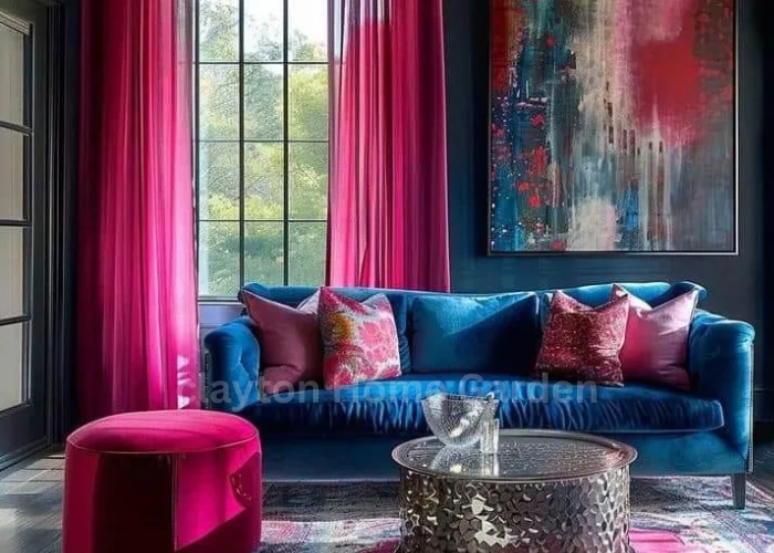 Hot Pink and Turquoise color
