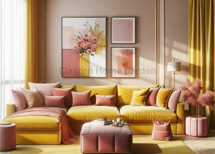 Pink and Mustard Yellow