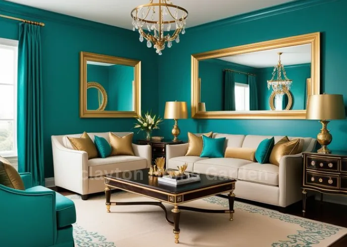 Turquoise Color and Brass work beautifully together.
