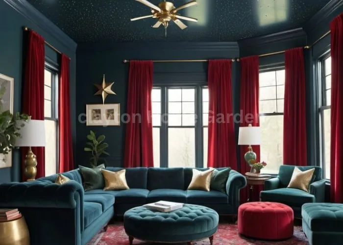 Turquoise Color and Red
