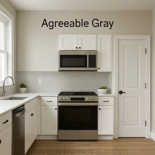 Agreeable Gray kitchen walls
