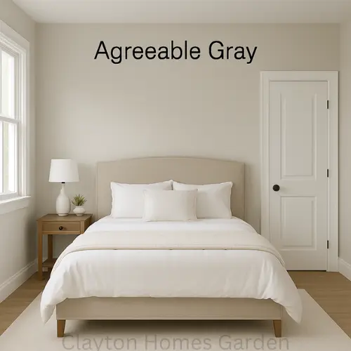 Agreeable Gray walls with Extra White trim
