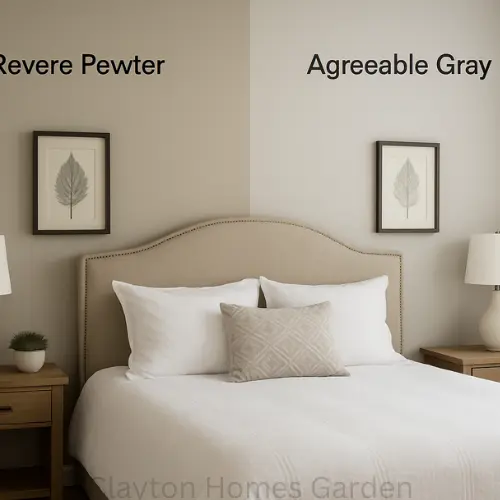 Revere Pewter versus Agreeable Gray
