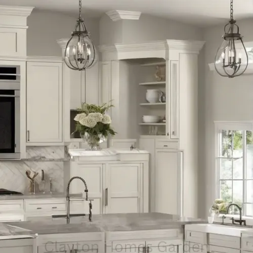 Agreeble Gray walls with Pure White door
