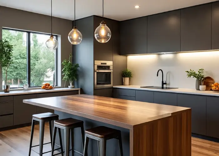 Modern Ranch House Kitchen