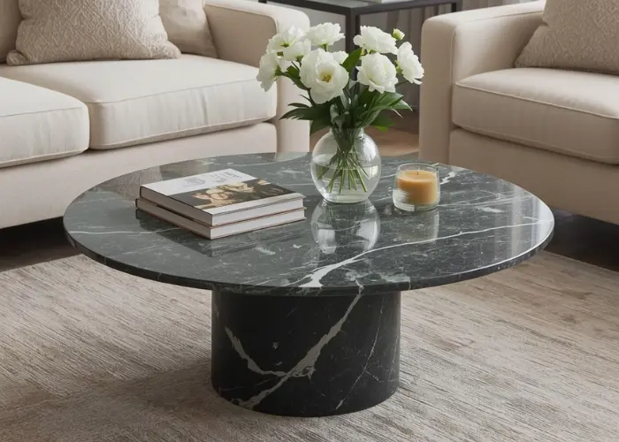 Round Marble Coffee Table
