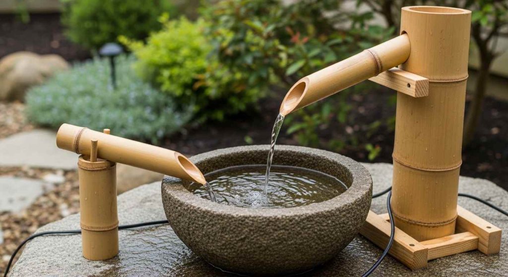 Add a Bamboo Water Feature (Shishi-odoshi)