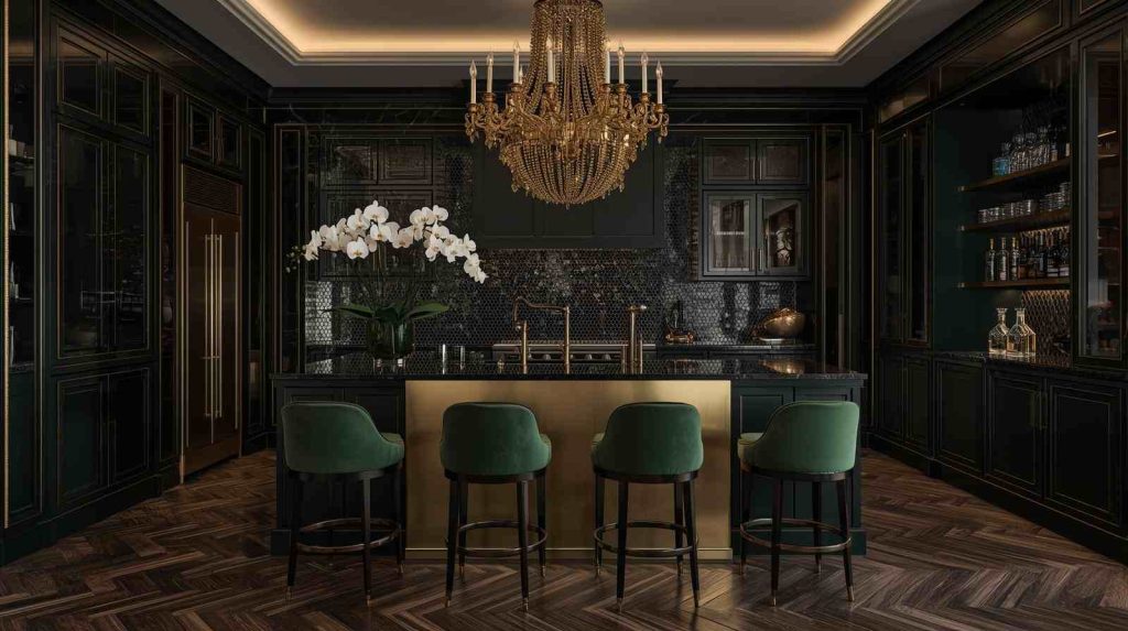 Vintage Tin and Textured Kitchen