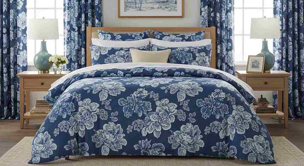 Blue Floral Bedding - Classic, Elegant, and Calm
