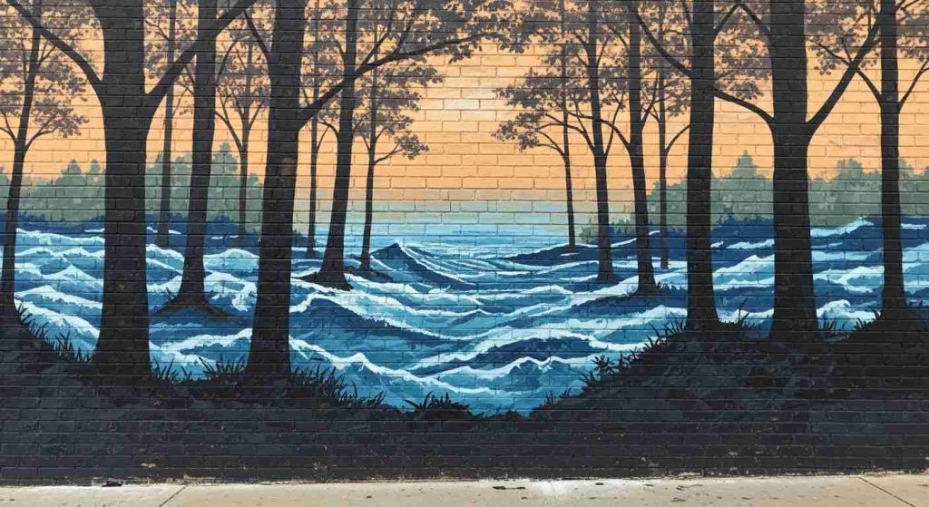 Brick Wall Mural