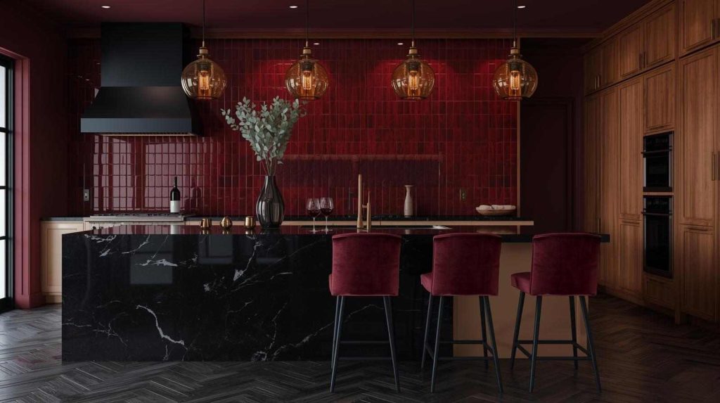 Vintage Tin and Textured Kitchen