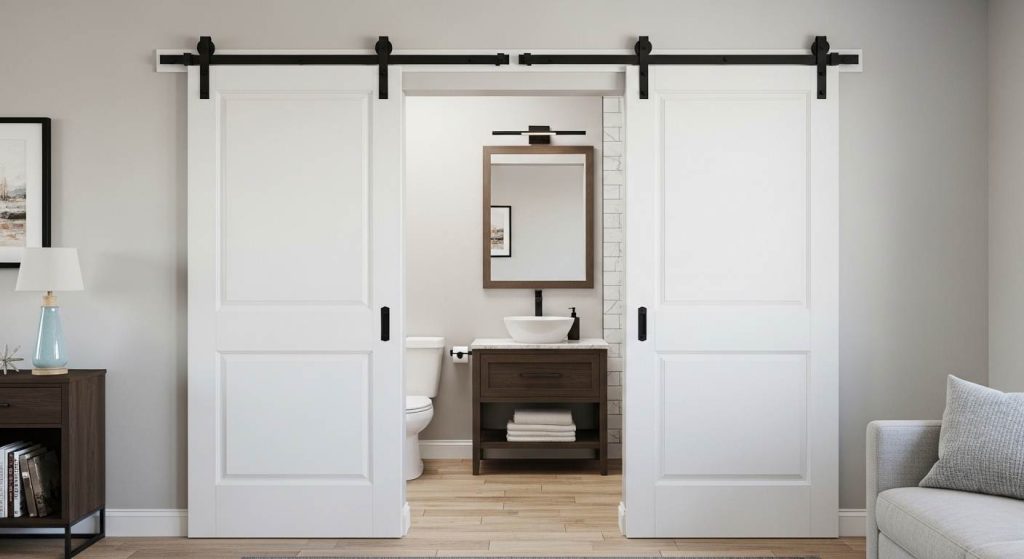 Consider Sliding Doors instead of Swinging Door
