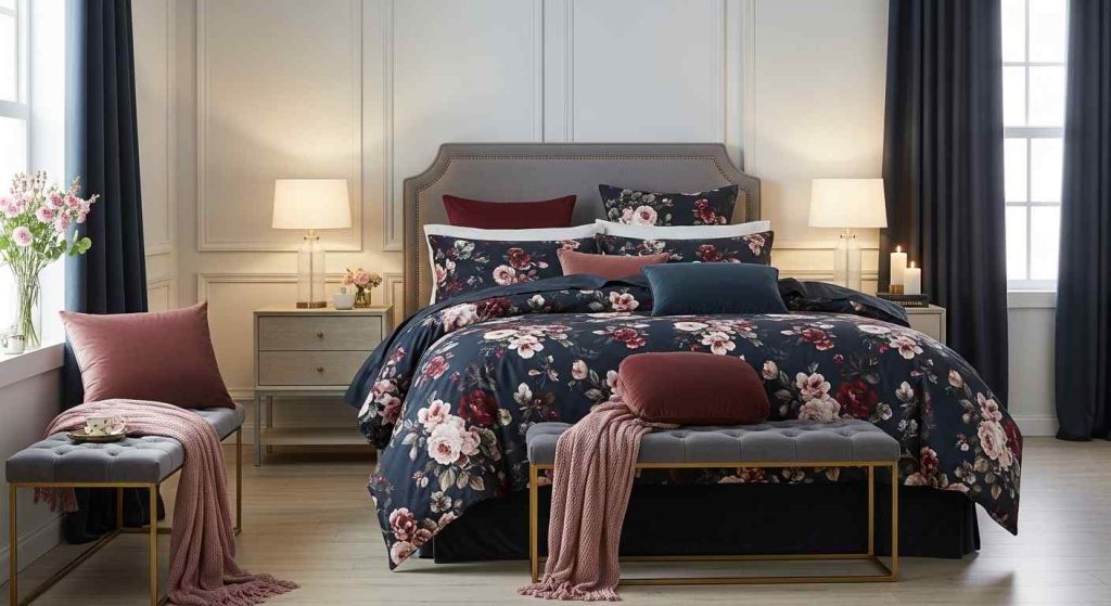 Dark Floral Bedding - A Dramatic Choice to Try
