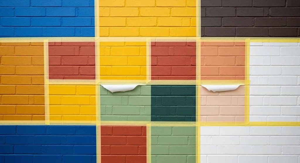 Geometric Color Block Grid
