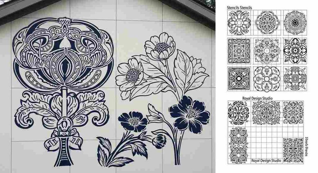 Outdoor Mural Stencils 