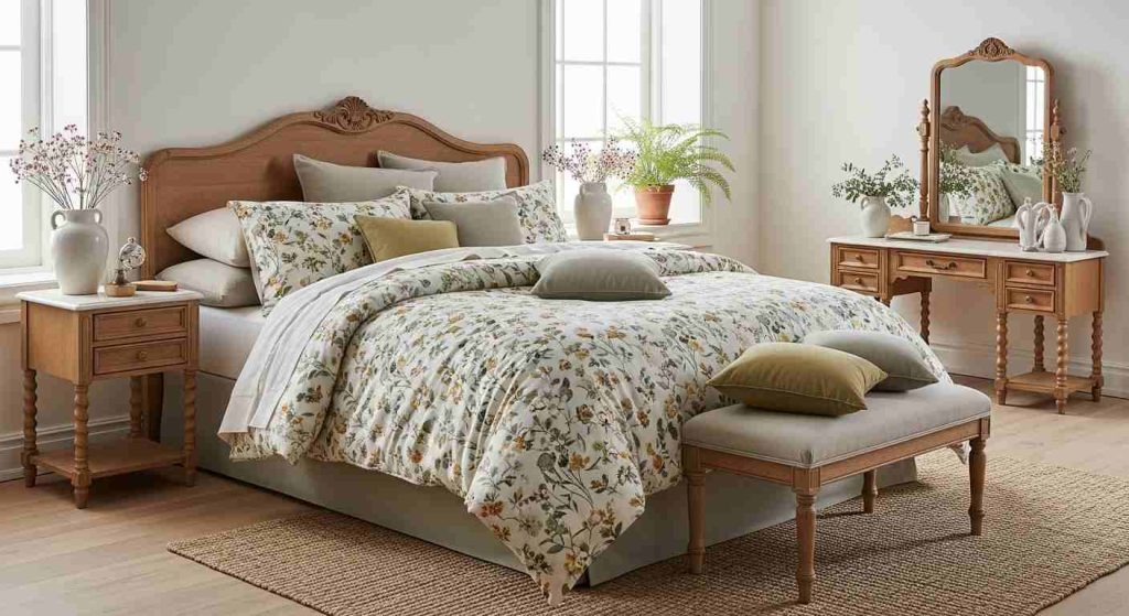 Vintage Floral Master Bedroom
