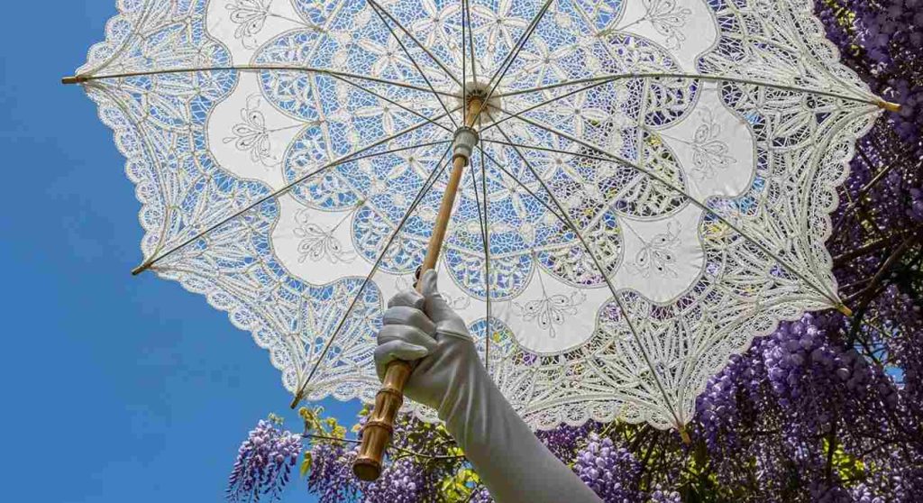 12. Lace Parasol Afternoon Promenade Ensemble
