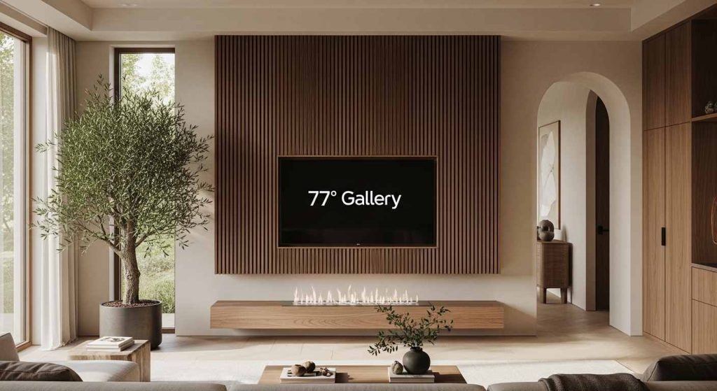 Organic Modern: Vertical Wood Slats FSC-Certified