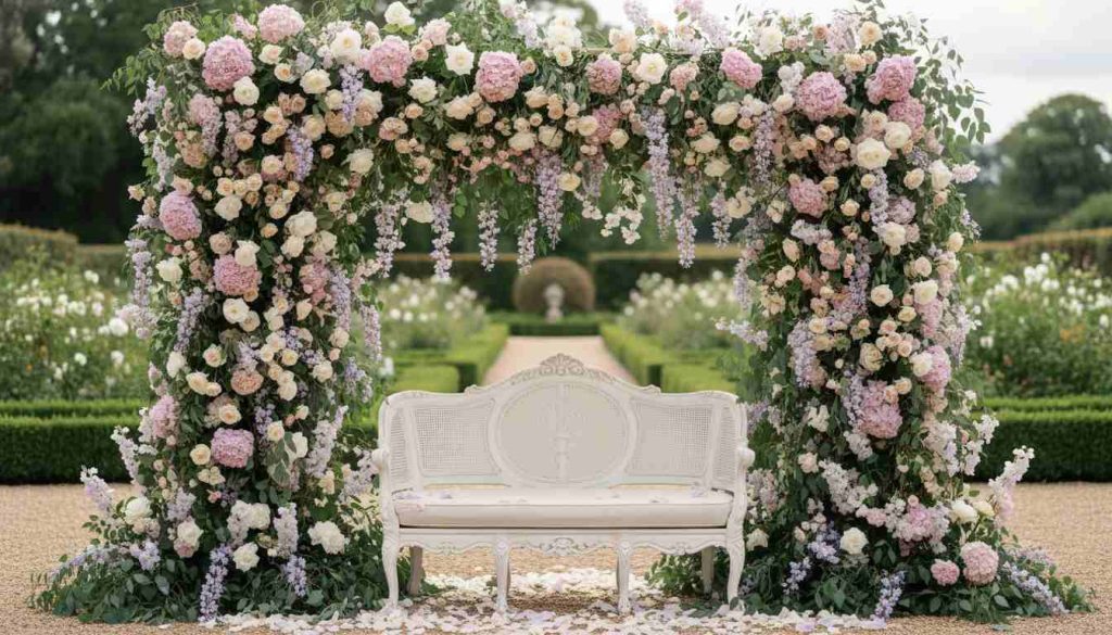 The Pastel Floral Arch Backdrop