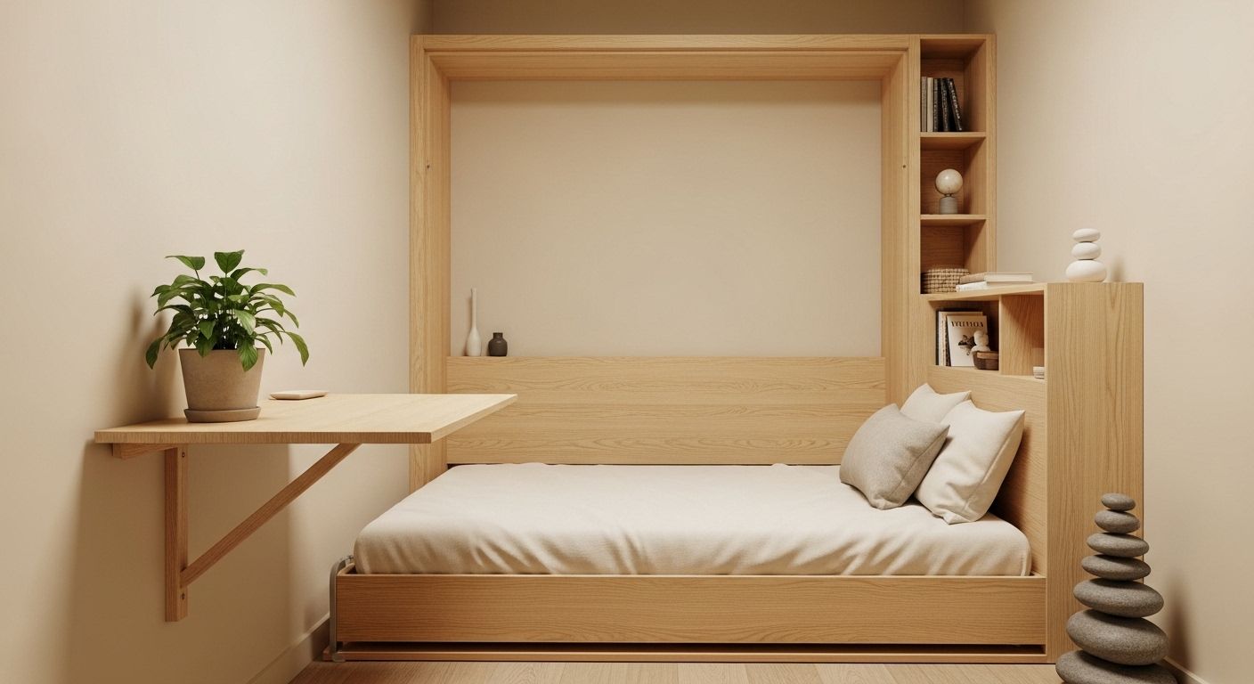 Warm Ambient Lighting in a Zen Guestroom