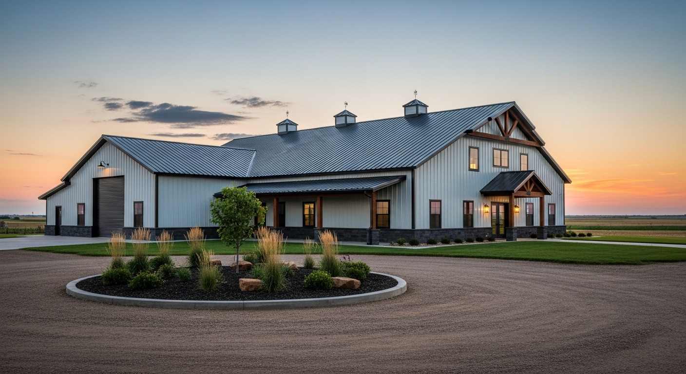 Prairie Barn with Shop