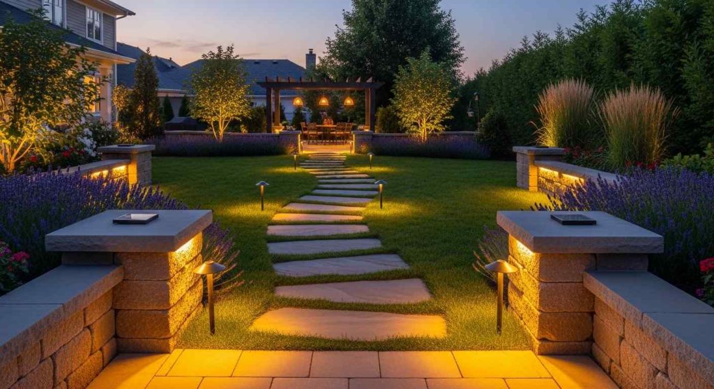 Layered Pathway + Accent Lighting Design