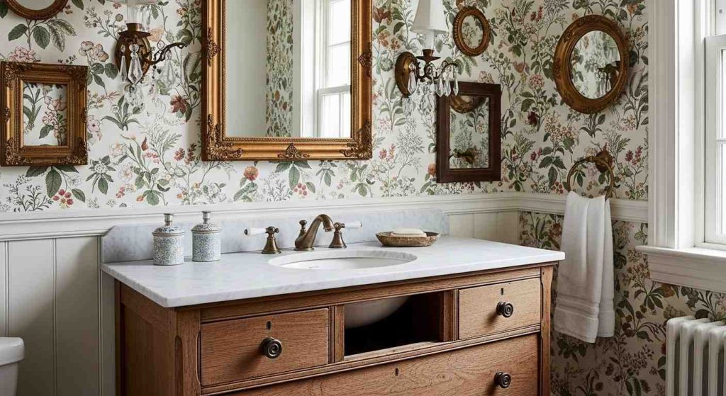 11. Vintage Dresser turned Vanity