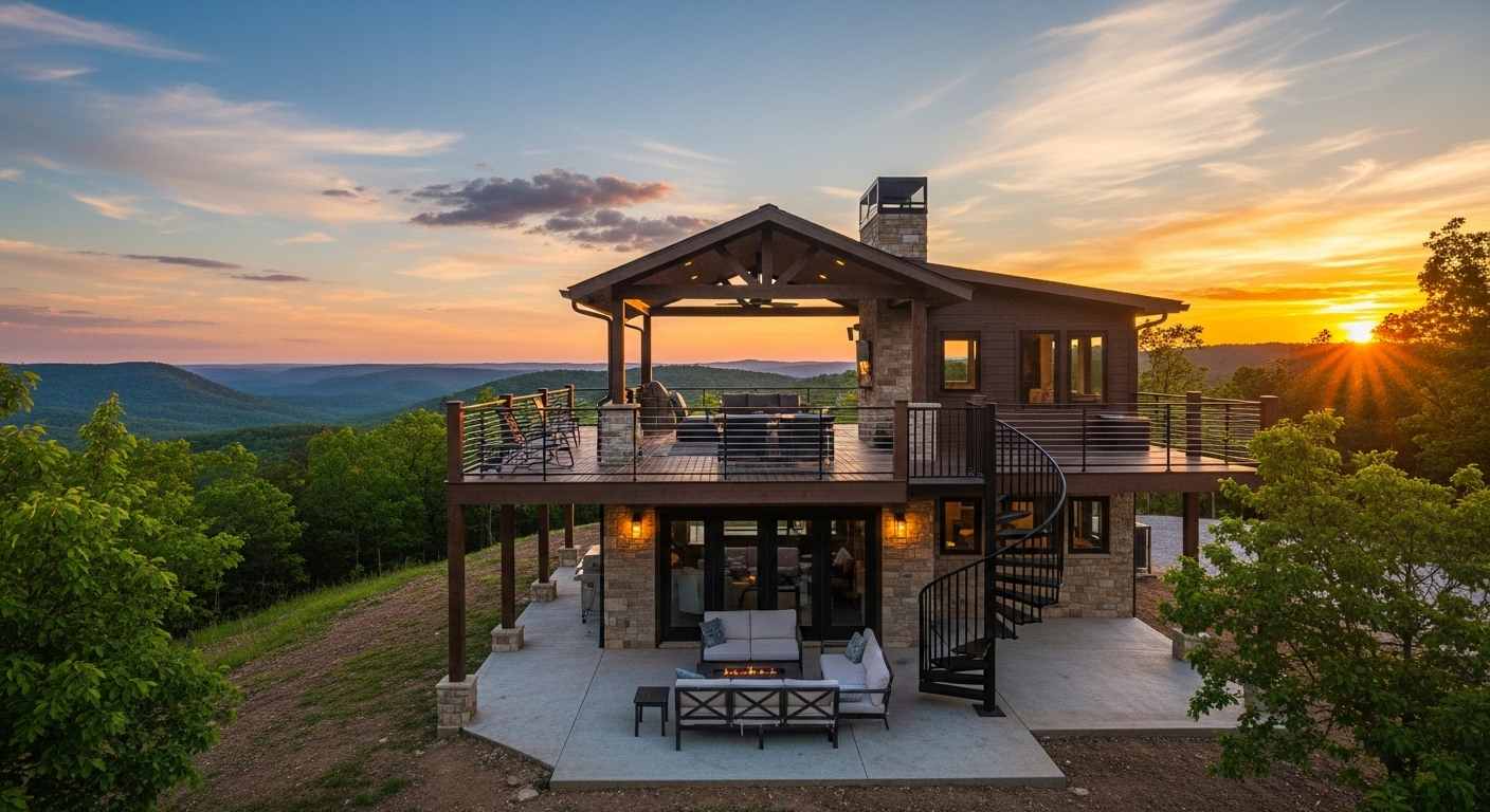 The Two-Story Forest Villa
