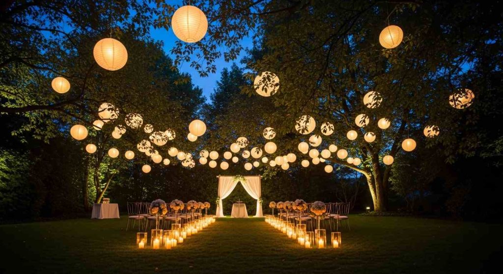 Paper Lantern Garden Ceremony