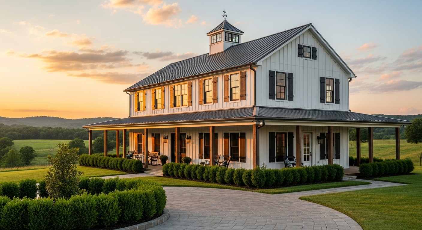 Classic White Farmhouse