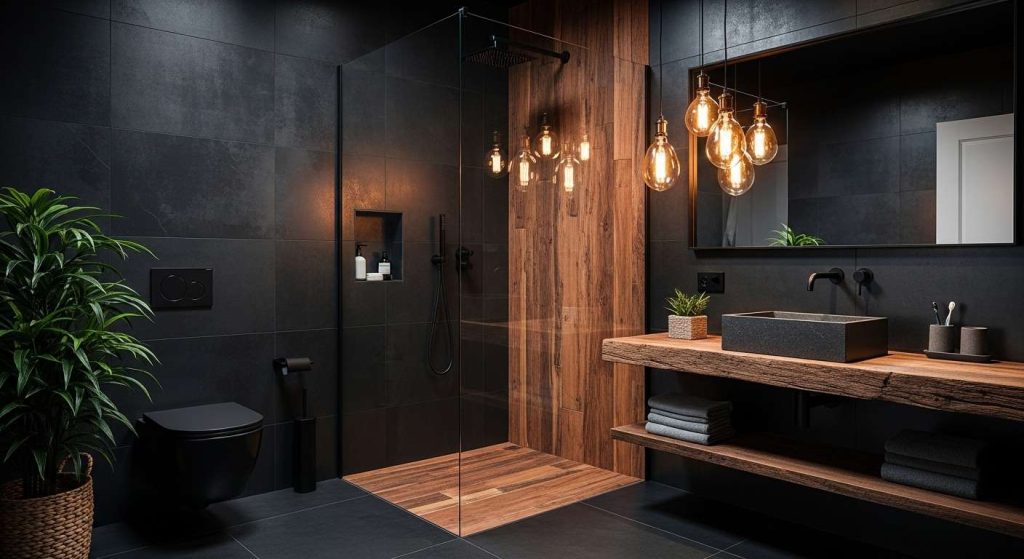 Dark Loft (Moody Rustic).
