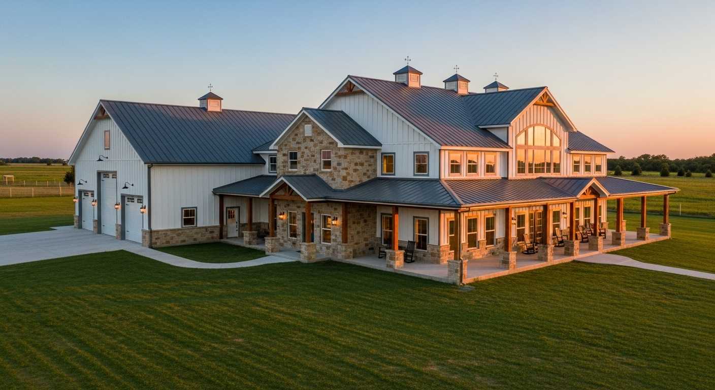 Loft Barndominium with 1,432 Sq Ft Garage
