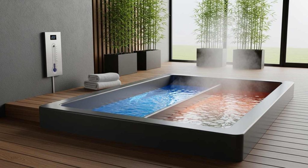 Cold Plunge + Hot Tub Dual-Function Pool