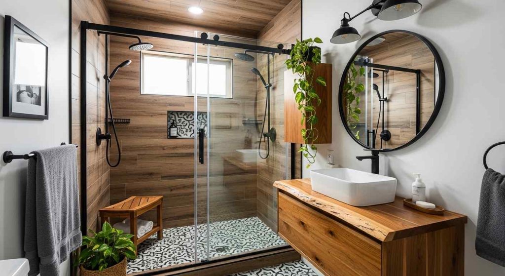  Industrial Farmhouse with Matte Black Hardware