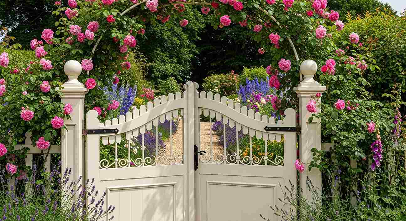 Victorian Cottage White Gate: