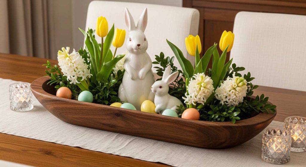 Dough Bowl Bunny Centerpiece