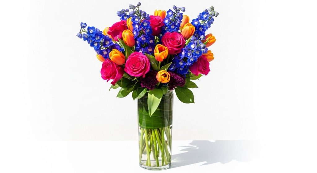 Bold Color Spring Centerpiece
