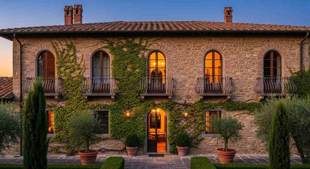 4. Stone Accent Walls that Transport You to Tuscany