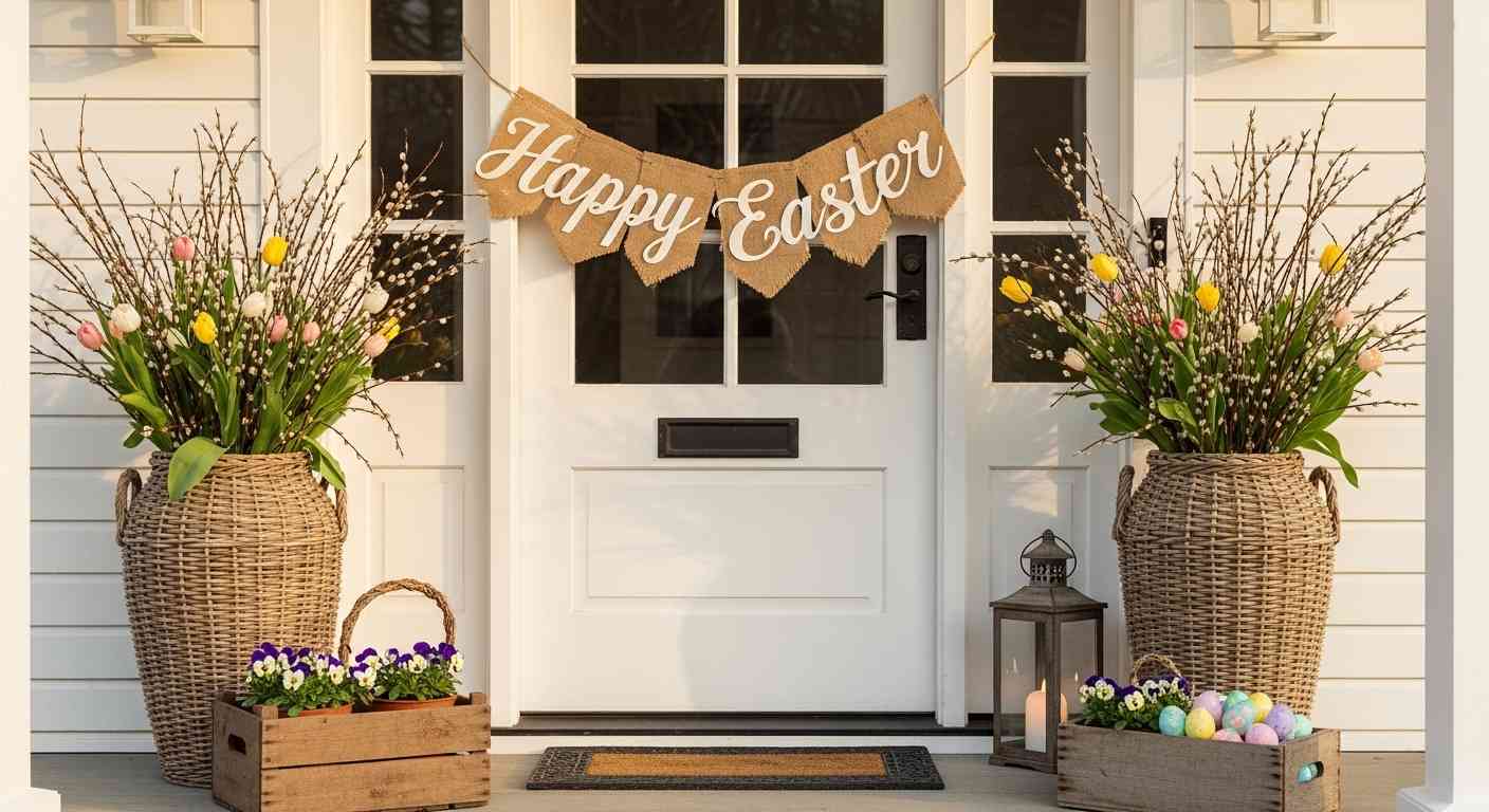 Vintage Easter Front Porch
