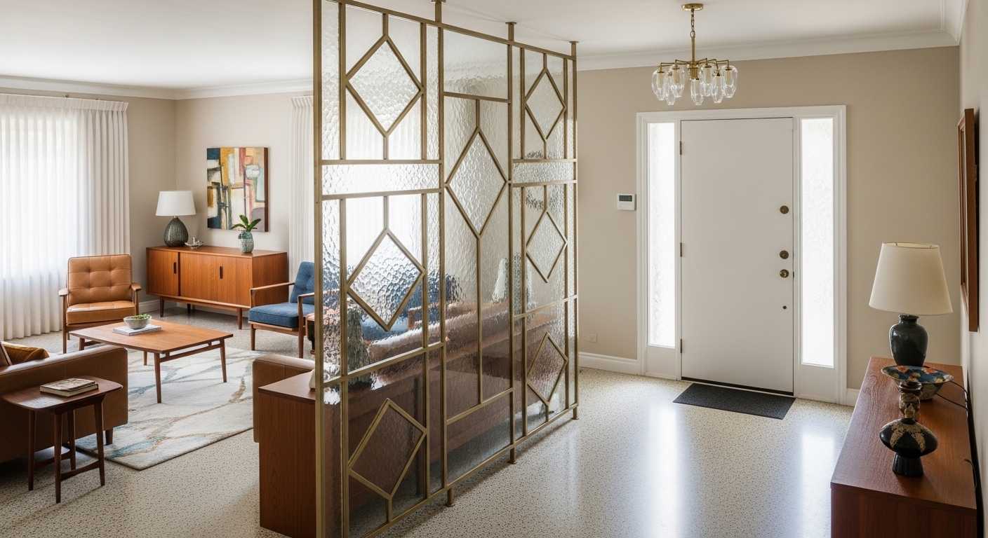 Frosted Glass Room Divider