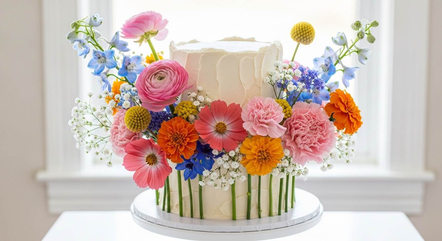  Chic with Fresh Flowers and Gold
