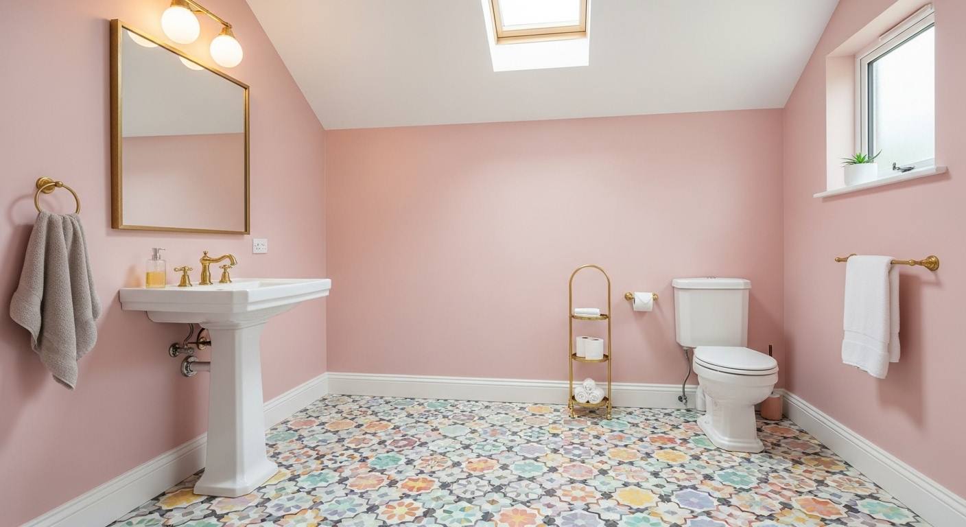 Pastel Tiles with Bold Patterns