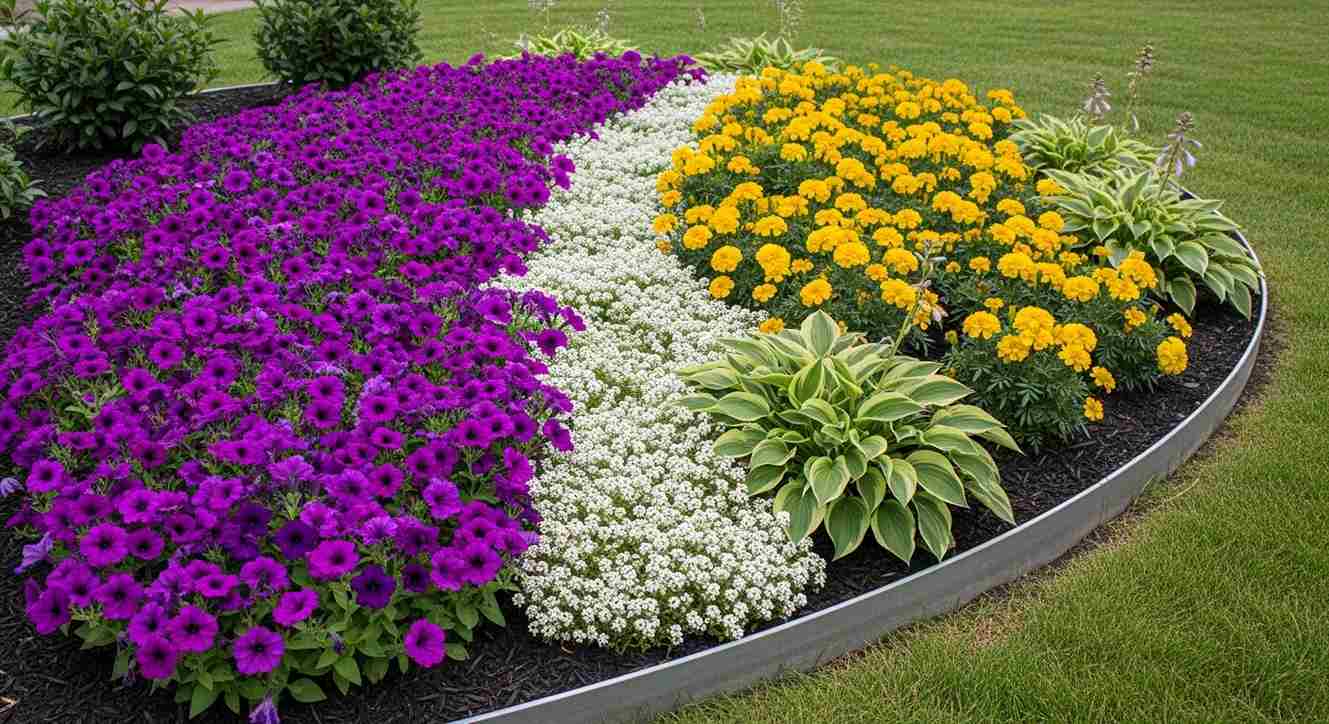 Curved Border with Color Blocking