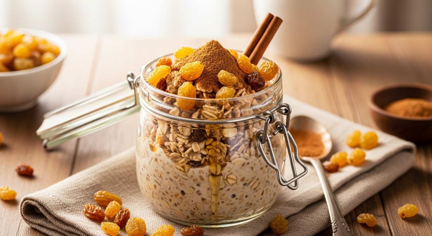  Raisin Overnight Oats
