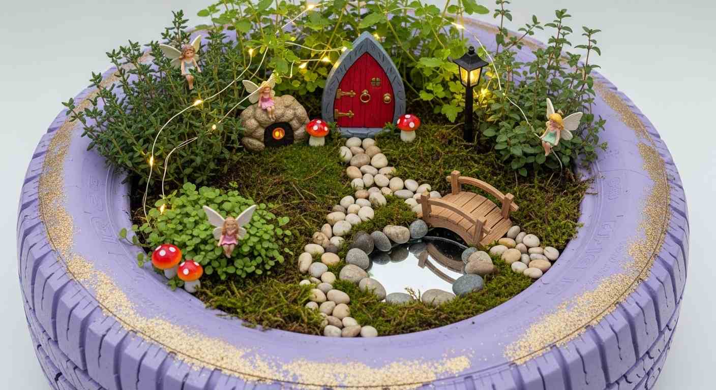 Fairy Garden Tire