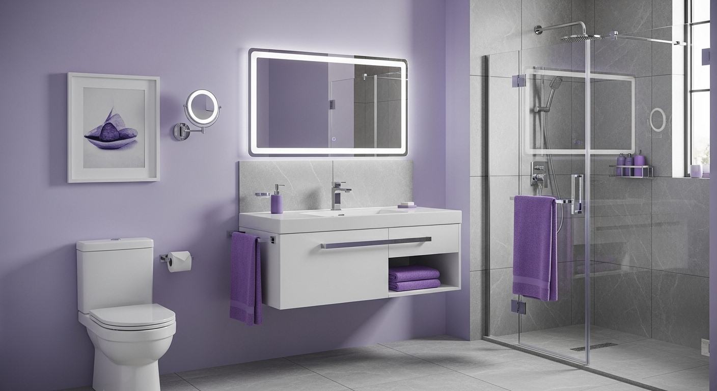 Lavender and Gray Modern Sophistication