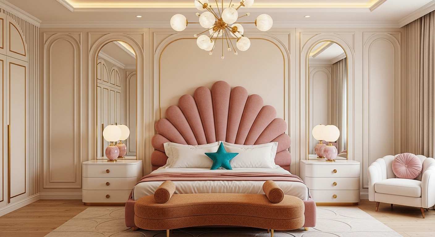 Pink Luxury Girls Bedroom
