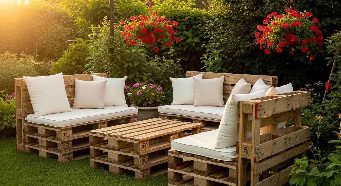 Red Barn Pallet Seating