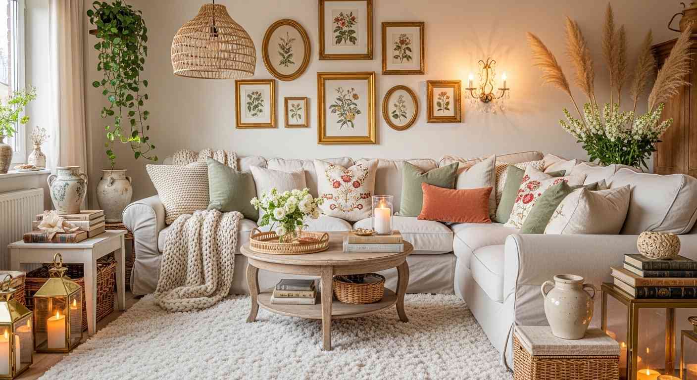 Cozy French Country Living Room